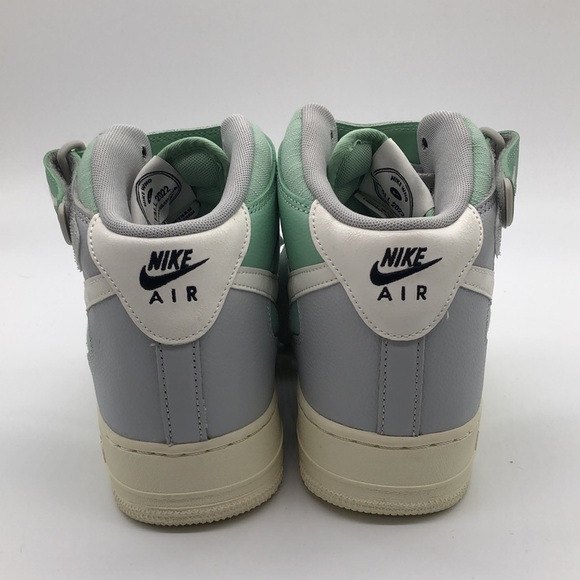 Mens Nike Air Force 1 Mid ‘07 LX Teal/Tan/Gray DQ8766-002 NWOB - Picture 4 of 5